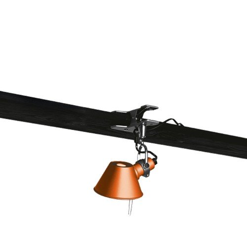 Lámpara Tolomeo Micro Pinza de Artemide acabado anaranjado