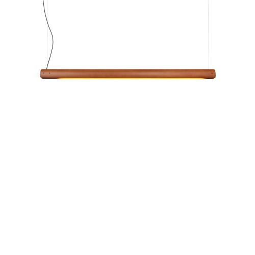Lámpara colgante Seki-Han Suspension Flos madera natural con luz cálida