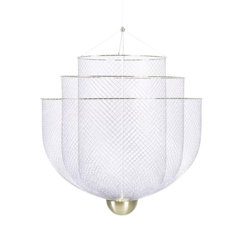 Esquema técnico Meshmatics Small de Moooi con medidas de 58 cm de diámetro y altura